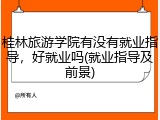 桂林旅游学院有没有就业指导，好就业吗(就业指导及前景)