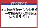 豫章师范学院什么专业最好，一年招多少人(豫师院优势专业及招生)
