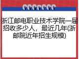 浙江邮电职业技术学院一届招收多少人，最近几年(浙邮院近年招生规模)