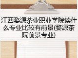 江西婺源茶业职业学院读什么专业比较有前景(婺源茶院前景专业)