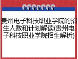 贵州电子科技职业学院的招生人数和计划解读(贵州电子科技职业学院招生解析)