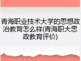 青海职业技术大学的思想政治教育怎么样(青海职大思政教育评价)