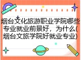 烟台文化旅游职业学院哪些专业就业前景好，为什么(烟台文旅学院好就业专业)
