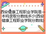 西安健康工程职业学院是一本吗录取分数线多少(西安健康工程职业学院分数线)