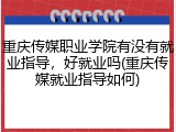 重庆传媒职业学院有没有就业指导，好就业吗(重庆传媒就业指导如何)