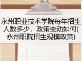 永州职业技术学院每年招生人数多少，政策变动如何(永州职院招生规模政策)