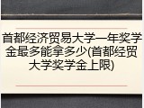 首都经济贸易大学一年奖学金最多能拿多少(首都经贸大学奖学金上限)
