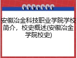 安徽冶金科技职业学院学校简介，校史概述(安徽冶金学院校史)
