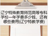 辽宁特殊教育师范高等专科学校一年学费多少钱，还有哪些费用(辽宁特教学费)