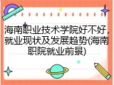 海南职业技术学院好不好，就业现状及发展趋势(海南职院就业前景)