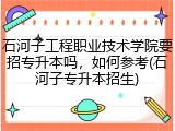 石河子工程职业技术学院要招专升本吗，如何参考(石河子专升本招生)