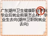 广东潮州卫生健康职业学院毕业后就业前景怎么样，毕业生去向(潮州卫职院就业去向)