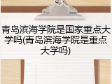 青岛滨海学院是国家重点大学吗(青岛滨海学院是重点大学吗)