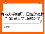 青岛大学如何，口碑怎么样？(青岛大学口碑如何)