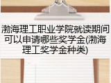 渤海理工职业学院就读期间可以申请哪些奖学金(渤海理工奖学金种类)