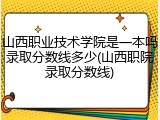 山西职业技术学院是一本吗录取分数线多少(山西职院录取分数线)