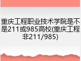 重庆工程职业技术学院是不是211或985高校(重庆工程非211/985)