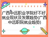 广西中远职业学院好不好，就业现状及发展趋势(广西中远职院就业趋势)