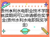 贵州水利水电职业技术学院就读期间可以申请哪些奖学金(贵州水利水电职院奖学金)
