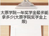 太原学院一年奖学金最多能拿多少(太原学院奖学金上限)