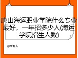唐山海运职业学院什么专业最好，一年招多少人(海运学院招生人数)