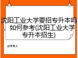 沈阳工业大学要招专升本吗，如何参考(沈阳工业大学专升本招生)