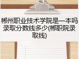 郴州职业技术学院是一本吗录取分数线多少(郴职院录取线)