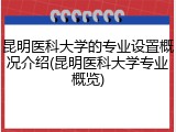 昆明医科大学的专业设置概况介绍(昆明医科大学专业概览)