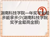 湖南科技学院一年奖学金最多能拿多少(湖南科技学院奖学金最高金额)