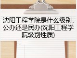 沈阳工程学院是什么级别，公办还是民办(沈阳工程学院级别性质)
