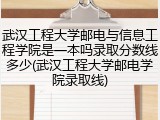 武汉工程大学邮电与信息工程学院是一本吗录取分数线多少(武汉工程大学邮电学院录取线)