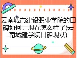 云南城市建设职业学院的口碑如何，现在怎么样了(云南城建学院口碑现状)