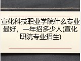 宣化科技职业学院什么专业最好，一年招多少人(宣化职院专业招生)