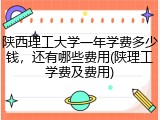 陕西理工大学一年学费多少钱，还有哪些费用(陕理工学费及费用)