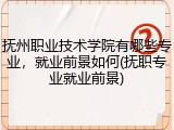 抚州职业技术学院有哪些专业，就业前景如何(抚职专业就业前景)