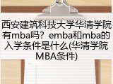 西安建筑科技大学华清学院有mba吗？emba和mba的入学条件是什么(华清学院MBA条件)
