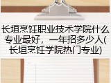 长垣烹饪职业技术学院什么专业最好，一年招多少人(长垣烹饪学院热门专业)
