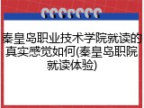 秦皇岛职业技术学院就读的真实感觉如何(秦皇岛职院就读体验)