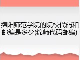 绵阳师范学院的院校代码和邮编是多少(绵师代码邮编)
