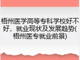 梧州医学高等专科学校好不好，就业现状及发展趋势(梧州医专就业前景)