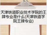 天津铁道职业技术学院的王牌专业是什么(天津铁道学院王牌专业)