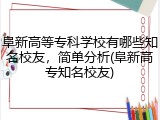阜新高等专科学校有哪些知名校友，简单分析(阜新高专知名校友)