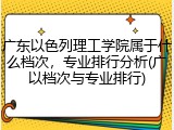 广东以色列理工学院属于什么档次，专业排行分析(广以档次与专业排行)