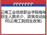 云南工业信息职业学院每年招生人数多少，政策变动如何(云南工院招生政策)