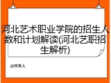 河北艺术职业学院的招生人数和计划解读(河北艺职招生解析)