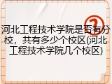 河北工程技术学院是否有分校，共有多少个校区(河北工程技术学院几个校区)