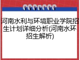 河南水利与环境职业学院招生计划详细分析(河南水环招生解析)