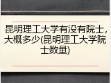 昆明理工大学有没有院士，大概多少(昆明理工大学院士数量)
