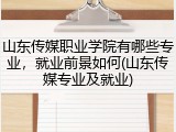 山东传媒职业学院有哪些专业，就业前景如何(山东传媒专业及就业)