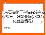 北京石油化工学院有没有就业指导，好就业吗(北京石化就业情况)